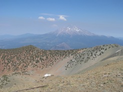 view of Mt Shasta from the summit